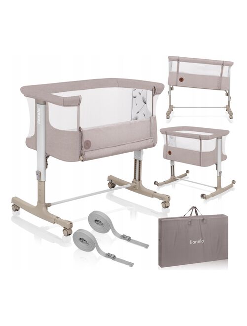 Lit bébé 3en1 LIONELO Aurora - Réglable en hauteur et inclinaison - Matelas et sac inclus - Kiabi