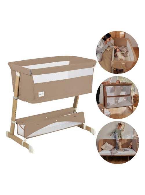 Lit bébé 5en1 LIONELO Thomi Plus - Lit Cododo - Barceau Bebe - Parc bebe - Canapé-lit jusqu'à 100 kg - Kiabi