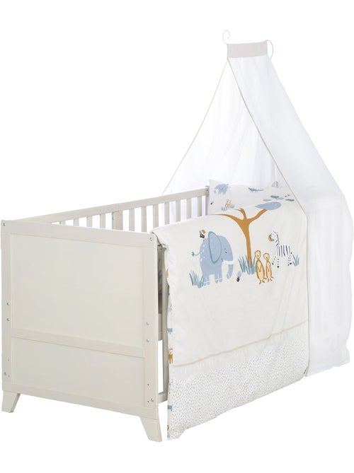 Lit bébé 70 x 140 avec literie complète 'Savanna Friends' ROBA - Kiabi