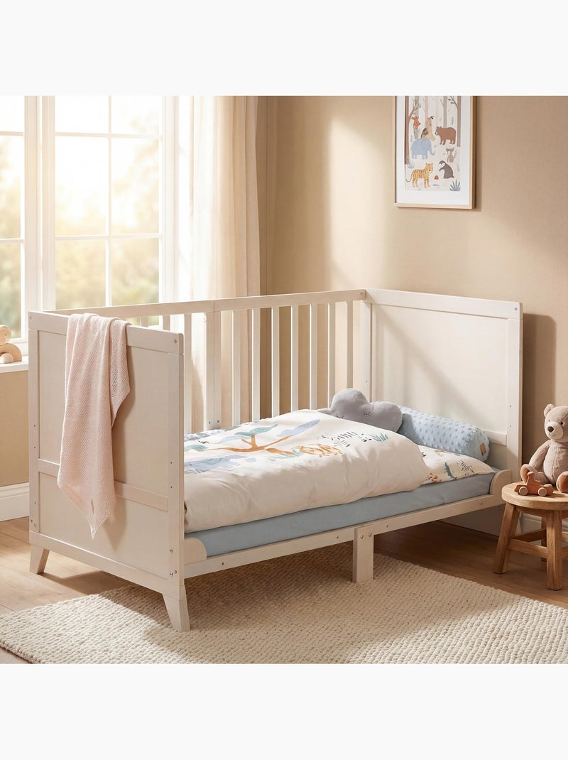 Lit bébé 70 x 140 avec literie complète 'Savanna Friends' ROBA Beige - Kiabi