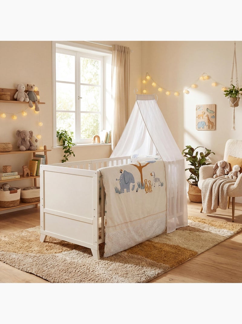 Lit bébé 70 x 140 avec literie complète 'Savanna Friends' ROBA Beige - Kiabi