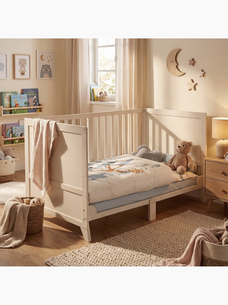 Lit bébé 70 x 140 avec literie complète 'Savanna Friends' ROBA Beige - Kiabi