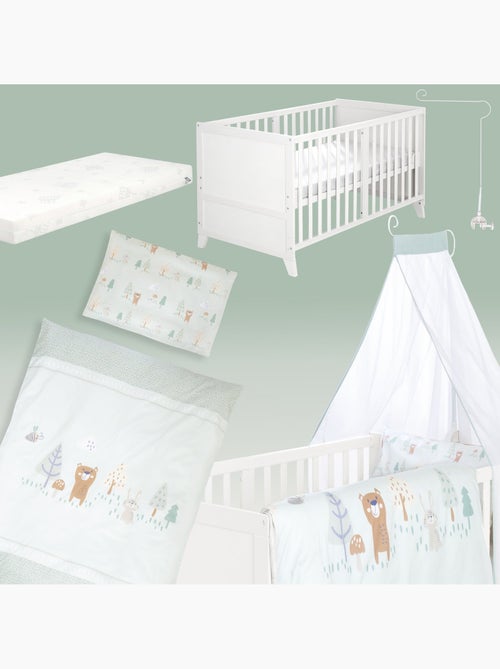 Lit bébé 70 x 140 avec literie complète 'Wooland Buddies' ROBA - Kiabi
