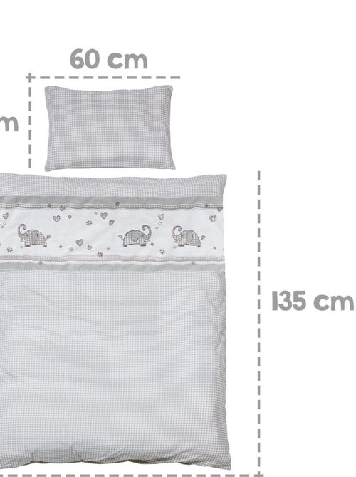 Lit bébé 70 x 140 cm évolutif avec literie complète 'Jumbotwins' ROBA - Kiabi