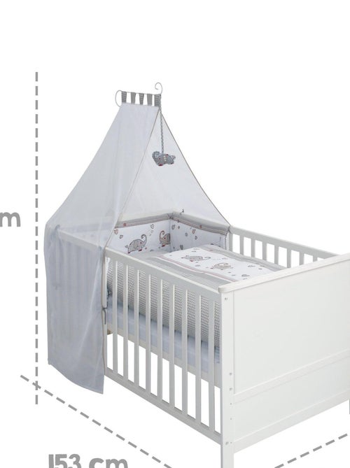 Lit bébé 70 x 140 cm évolutif avec literie complète 'Jumbotwins' ROBA - Kiabi