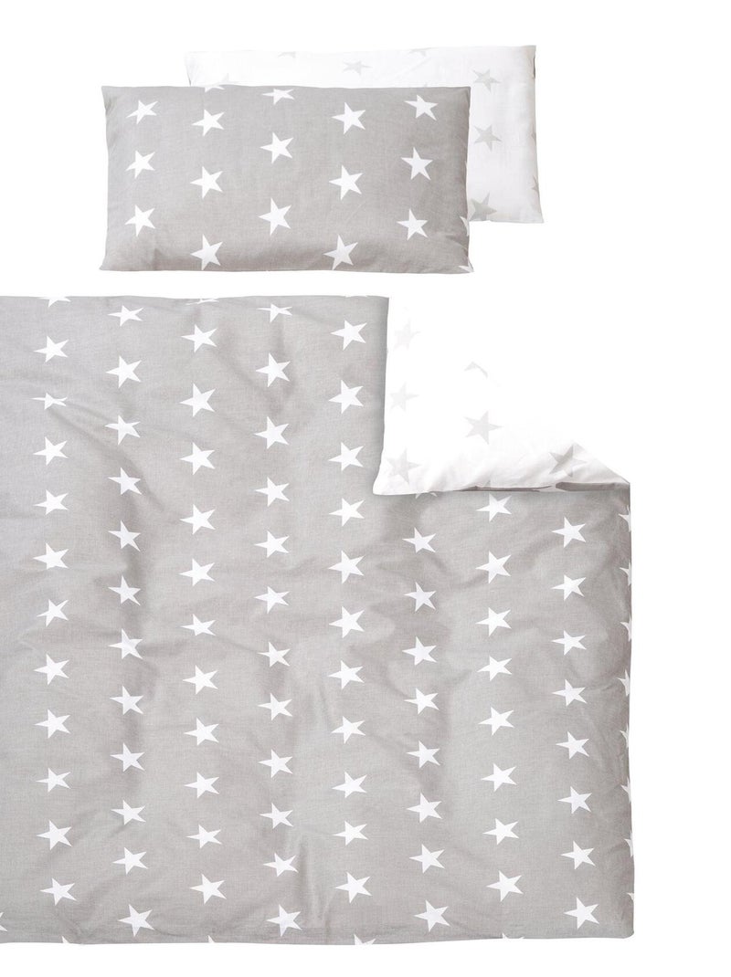 Lit bébé 70 x 140 cm évolutif avec literie complète 'Little Stars' ROBA Blanc - Kiabi