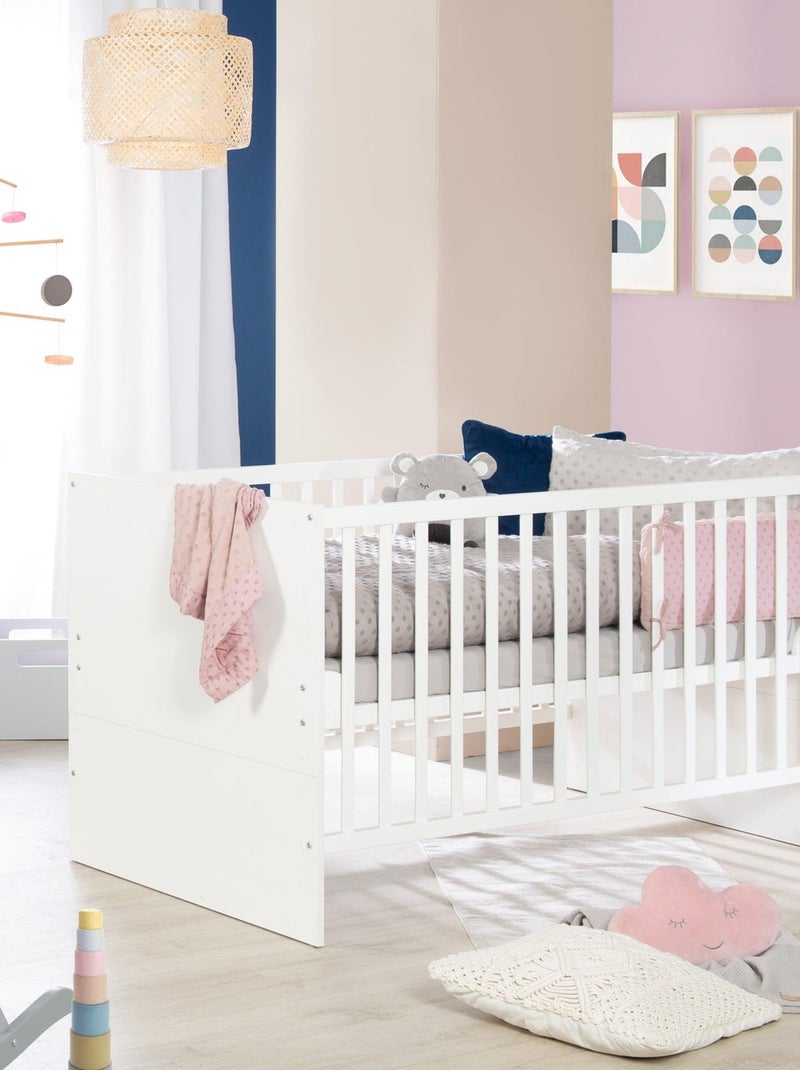 Lit bébé 70 x 140 cm évolutif et convertible en lit enfant 'Anton' ROBA Blanc - Kiabi