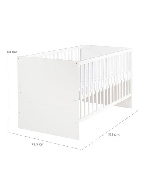 Lit bébé 70 x 140 cm évolutif et convertible en lit enfant 'Anton' ROBA - Kiabi