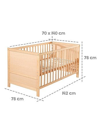 Lit bébé évolutif convertible en lit enfant - ROBA
