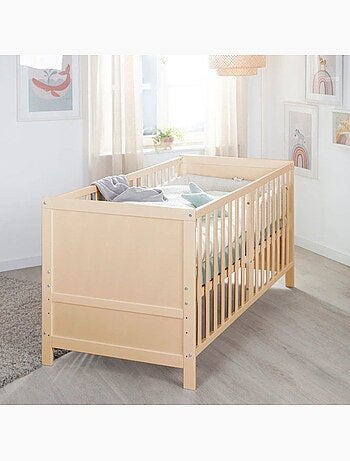 Lit bébé évolutif 70 x 140 convertible en lit enfant ROBA