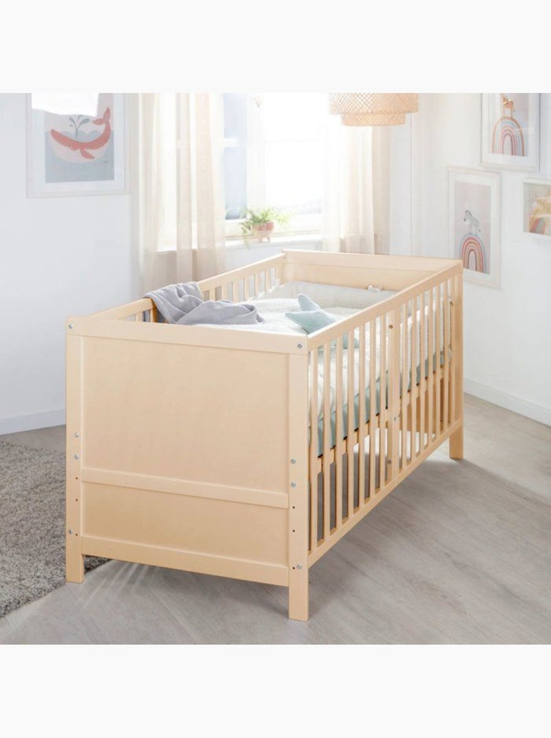 Lit bébé 70 x 140 cm évolutif et convertible en lit enfant roba Marron clair - Kiabi