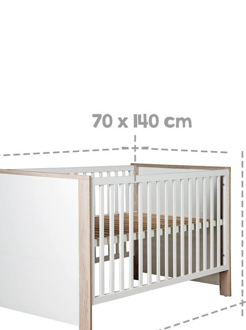 Lit bébé 70 x 140 cm évolutif 'Olaf' ROBA - Kiabi