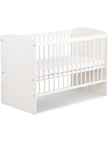 Lit bébé à barreaux - avec matelas et parure 11 pièces ourson ballon - kmbaby