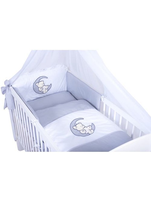 Lit bébé à barreaux - avec matelas et parure 11 pièces ourson ballon - kmbaby - Kiabi Lit bébé à barreaux - avec matelas et parure 11 pièces ourson ballon - kmbaby - Kiabi