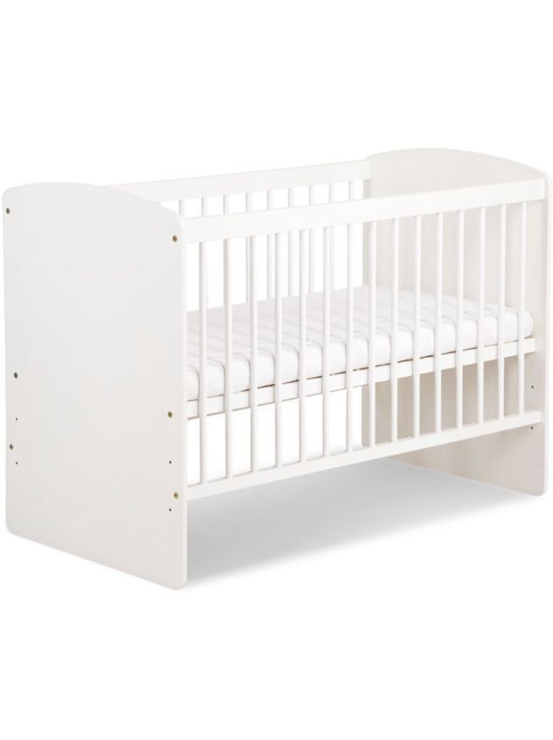 Lit bébé à barreaux - avec matelas et parure 11 pièces ourson ballon - kmbaby Blanc Gris - Kiabi
