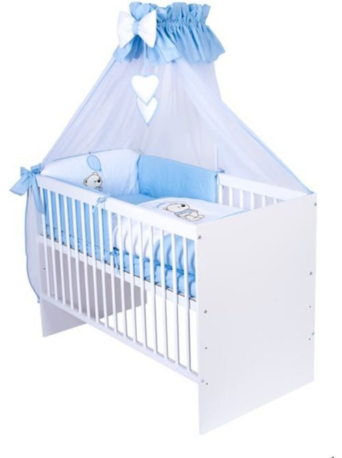 Lit bébé à barreaux - Matelas + parure 11 pcs coton motif ballon - KMBABY - Kiabi Lit bébé à barreaux - Matelas + parure 11 pcs coton motif ballon - KMBABY - Kiabi