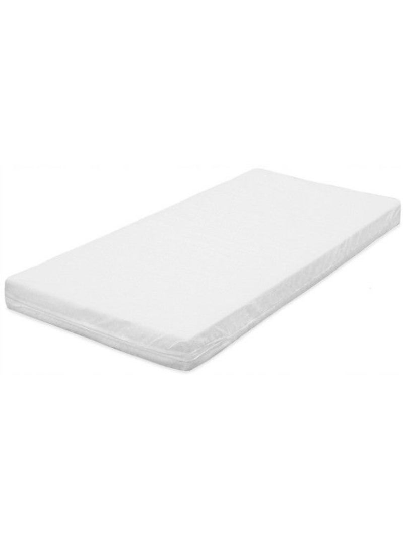 Lit bébé à barreaux - Matelas + parure 11 pcs coton motif ballon - KMBABY Blanc Bleu - Kiabi