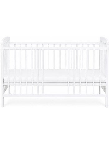 Lit bébé à barreaux - pin massif, matelas inclus - kmbaby