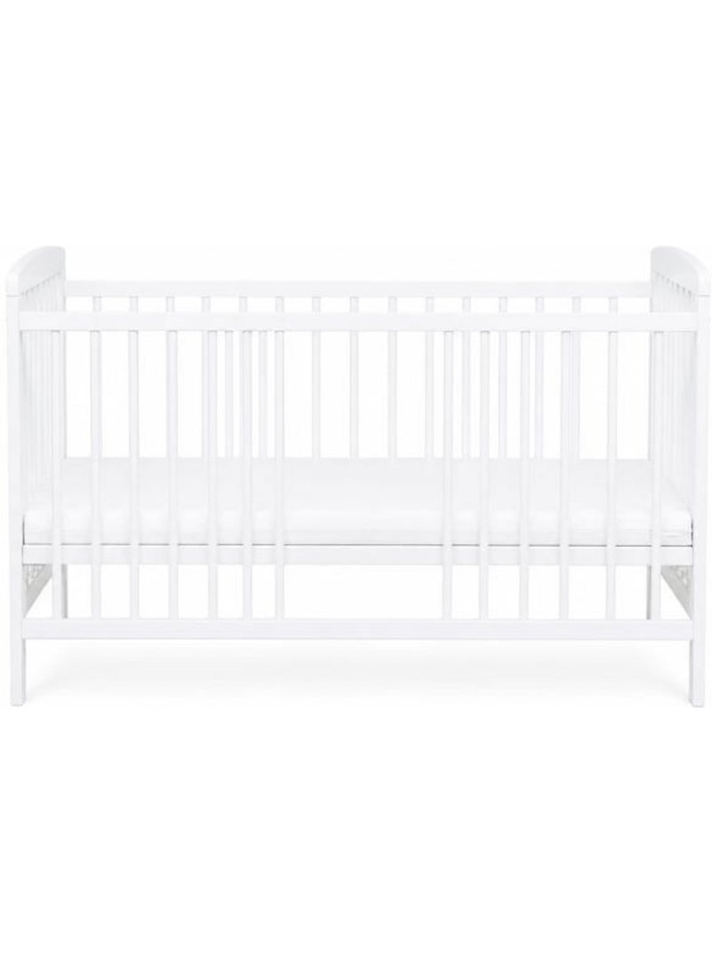 Lit bébé à barreaux - pin massif, matelas inclus - kmbaby Blanc - Kiabi
