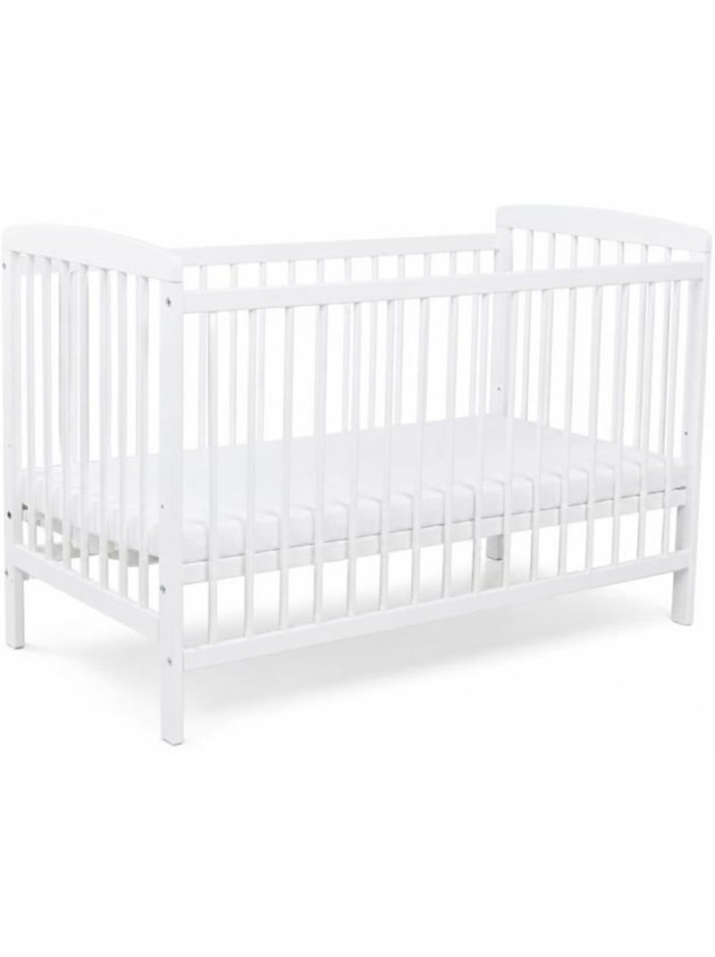 Lit bébé à barreaux - pin massif, sans matelas - kmbaby Blanc - Kiabi
