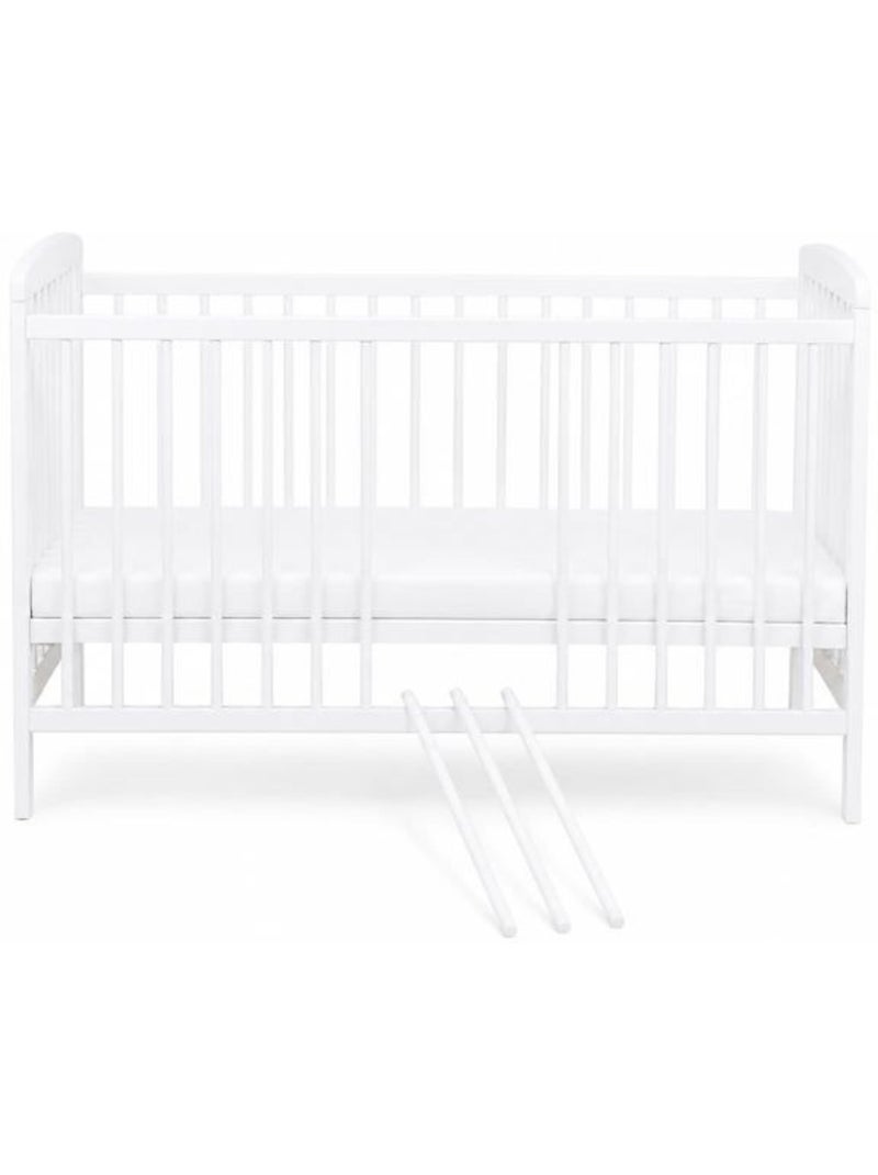 Lit bébé à barreaux - pin massif, sans matelas - kmbaby Blanc - Kiabi
