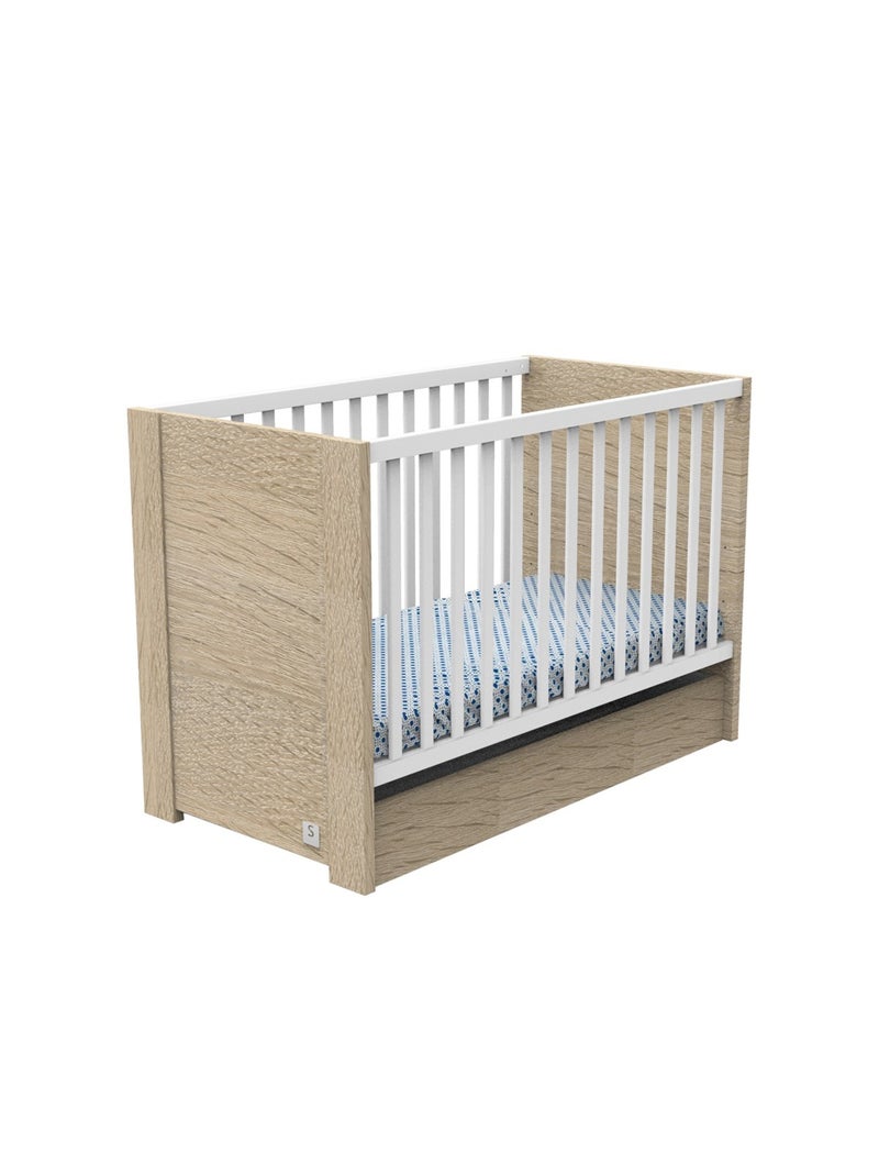 Lit bébé à barreaux - SAUTHON Marron - Kiabi