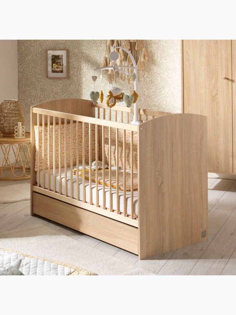 Lit bébé à barreaux - SAUTHON Marron - Kiabi