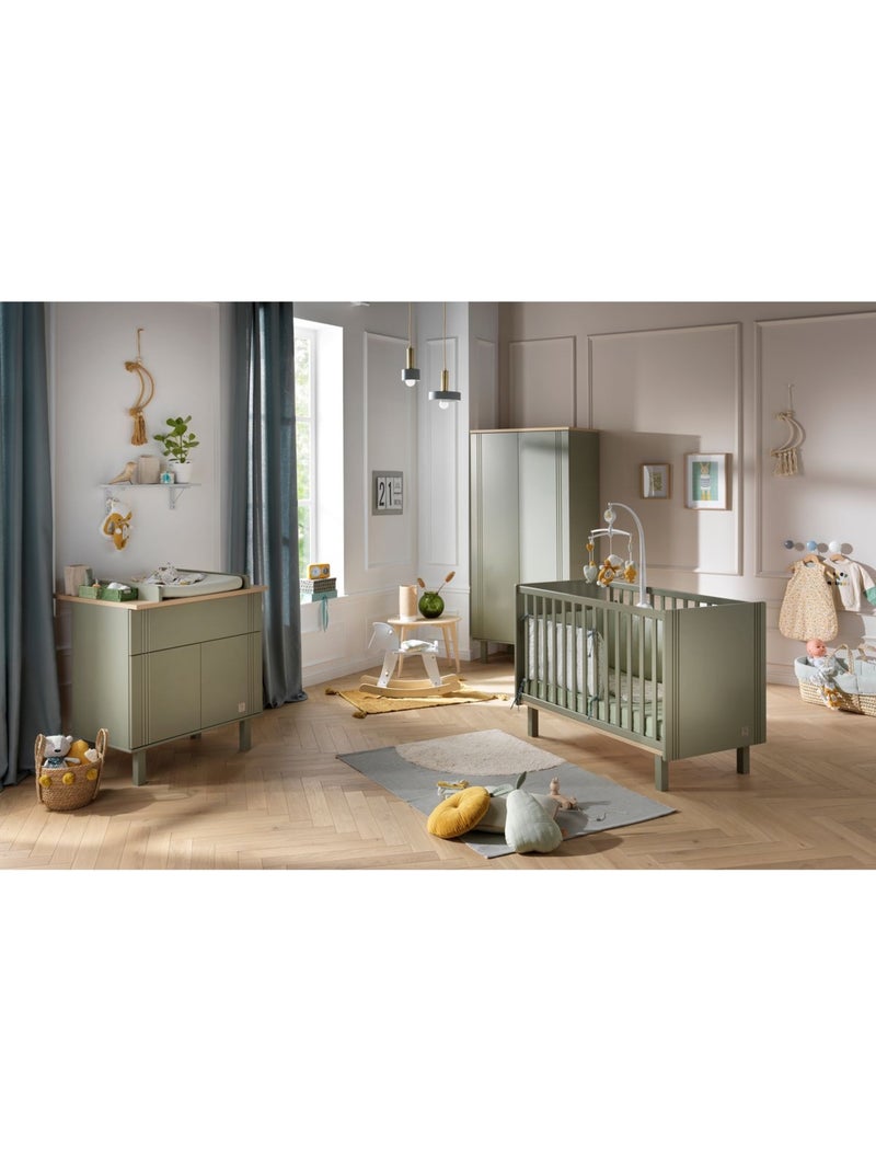 Lit bébé à barreaux - SAUTHON Vert - Kiabi