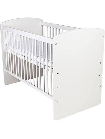 Lit bébé à barreaux - sommier 3 hauteurs, 3 barreaux amovibles - kmbaby