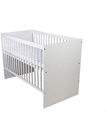 Lit bébé à barreaux - sommier réglable 3 hauteurs, 3 barreaux amovibles - kmbaby
