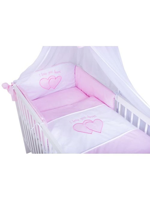 Lit bébé à barreaux avec matelas et parure 11 pièces - kmbaby - Kiabi Lit bébé à barreaux avec matelas et parure 11 pièces - kmbaby - Kiabi