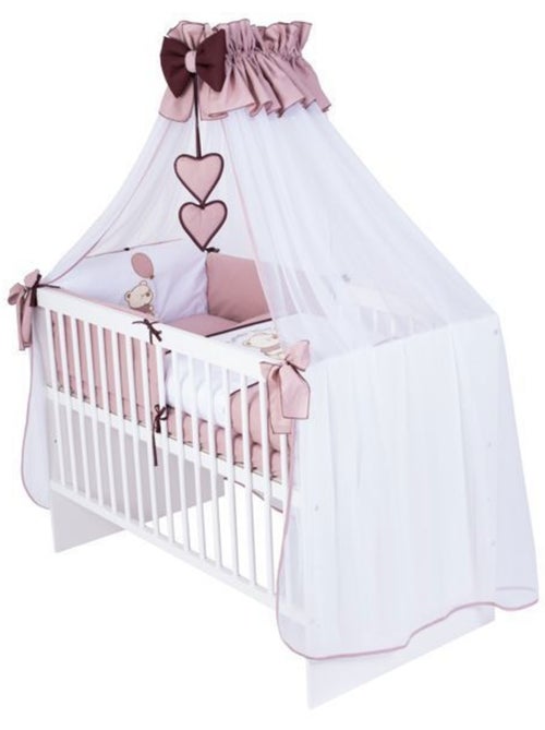 Lit bébé à barreaux avec matelas et parure 11 pièces ourson ballon - kmbaby - Kiabi Lit bébé à barreaux avec matelas et parure 11 pièces ourson ballon - kmbaby - Kiabi