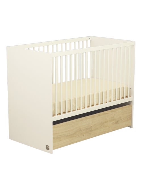 Lit bébé à barreaux avec têtes en panneaux - SAUTHON - Kiabi