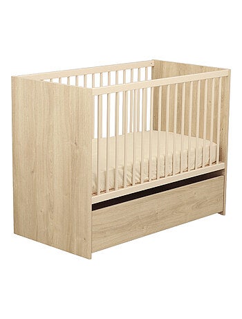 Lit bébé à barreaux avec têtes en panneaux - SAUTHON