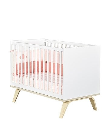 Lit bébé à barreaux en bois - SAUTHON