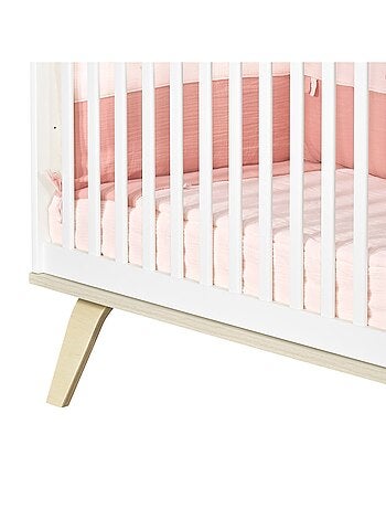 Lit bébé à barreaux en bois - SAUTHON