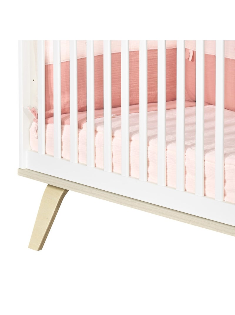 Lit bébé à barreaux en bois - SAUTHON Blanc - Kiabi