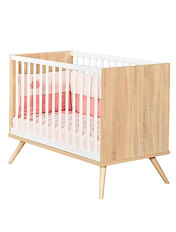 Lit bébé à barreaux en bois - SAUTHON