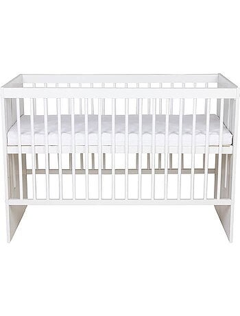 Lit bébé à barreaux en bois de pin et mdf, sommier réglable - kmbaby