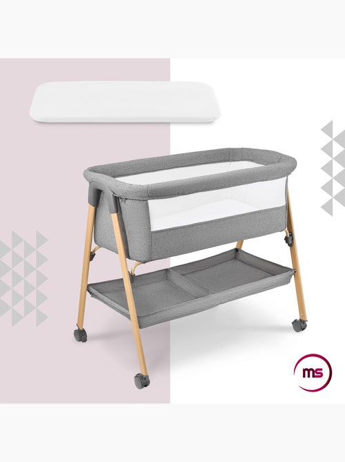 Lit bébé autoportant avec matelas berceau et lit de voyage pliable – hypermotion - Kiabi Lit bébé autoportant avec matelas berceau et lit de voyage pliable – hypermotion - Kiabi