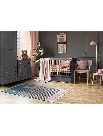 Lit bébé avec matelas - évolutif lit junior, sommier 3 hauteurs - kmbaby