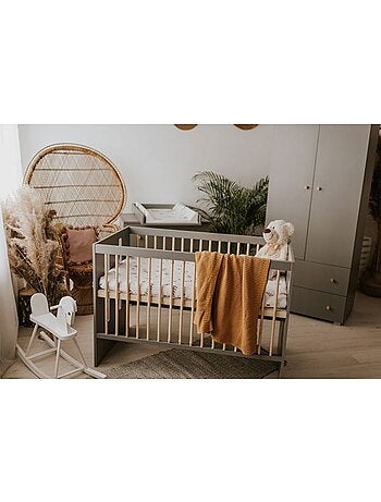 Lit bébé avec matelas - évolutif lit junior, sommier 3 hauteurs - kmbaby
