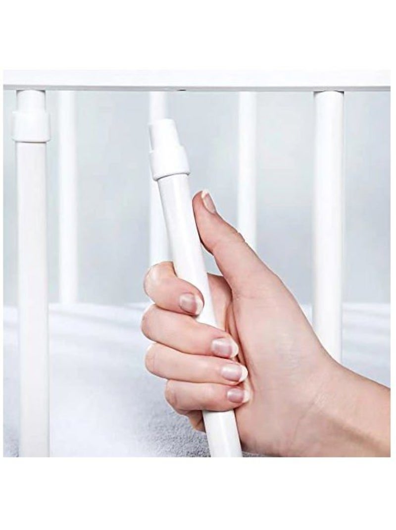 Lit bébé avec matelas - sommier 3 hauteurs, 3 barreaux amovibles - kmbaby Blanc Bleu - Kiabi