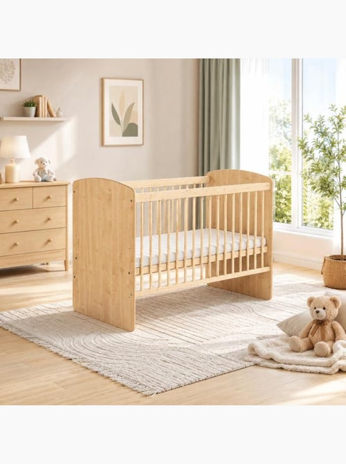 Lit bébé avec matelas - sommier 3 hauteurs, barreaux amovibles - kmbaby - Kiabi Lit bébé avec matelas - sommier 3 hauteurs, barreaux amovibles - kmbaby - Kiabi