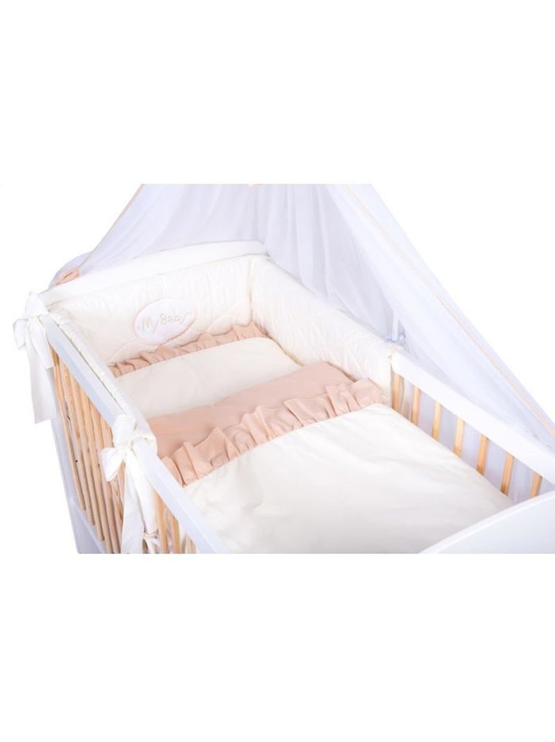 Lit bébé avec matelas et parure 11 pièces - sommier réglable - kmbaby Blanc Beige Blanc - Kiabi
