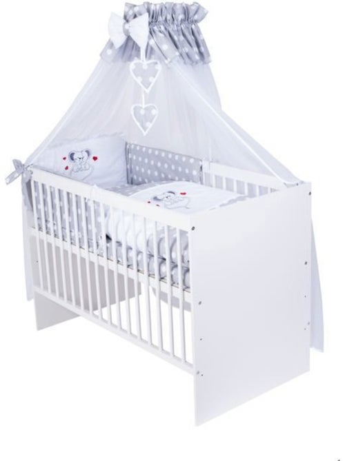 Lit bébé avec matelas et parure 11 pièces motif souris - kmbaby - Kiabi Lit bébé avec matelas et parure 11 pièces motif souris - kmbaby - Kiabi