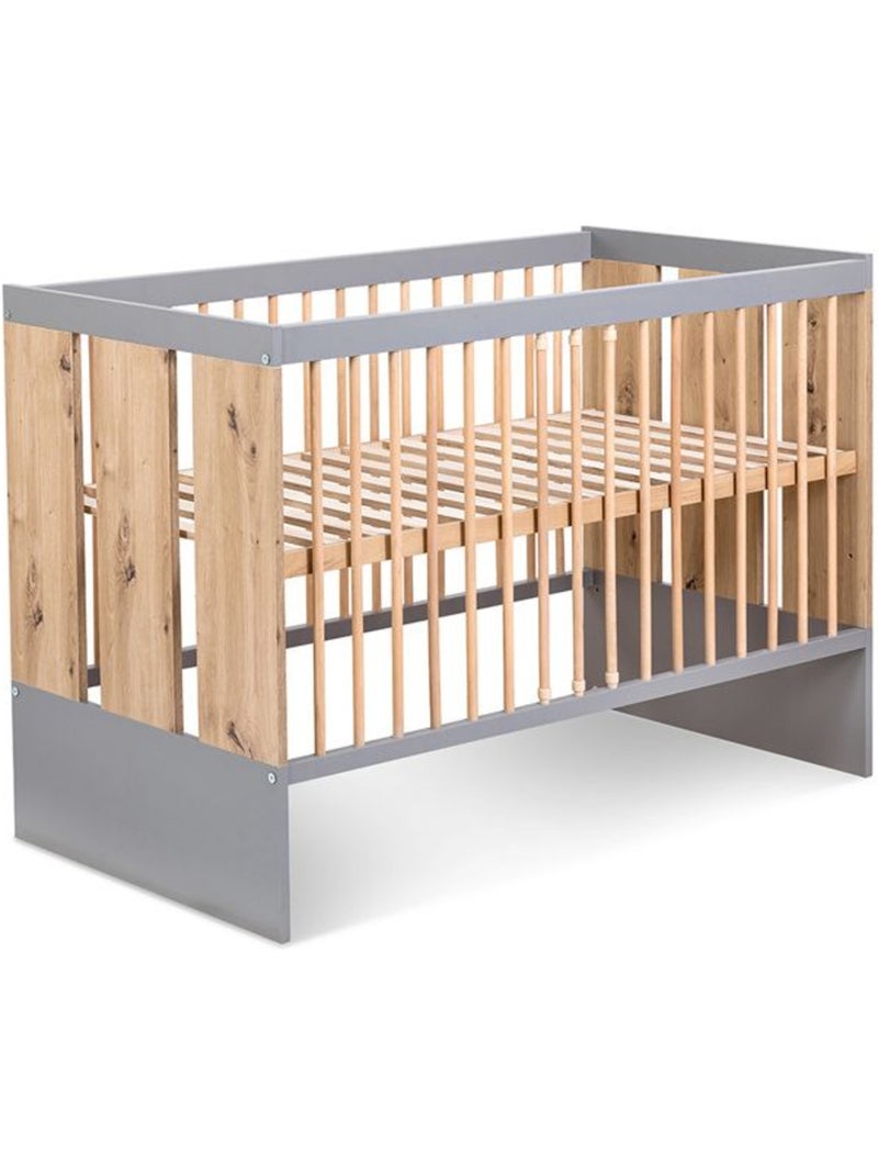 Lit bébé avec matelas, évolutif lit junior - kmbaby Gris Beige - Kiabi