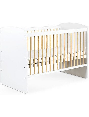 Lit bébé à barreaux avec matelas et parure 11 pièces ourson ballon - kmbaby