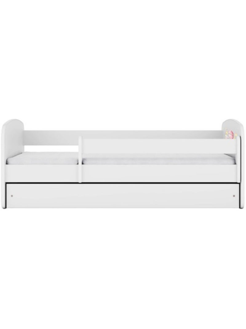 Lit bébé ballon et licornes blanc avec tiroir sans matelas 140/70 Multicolore - Kiabi