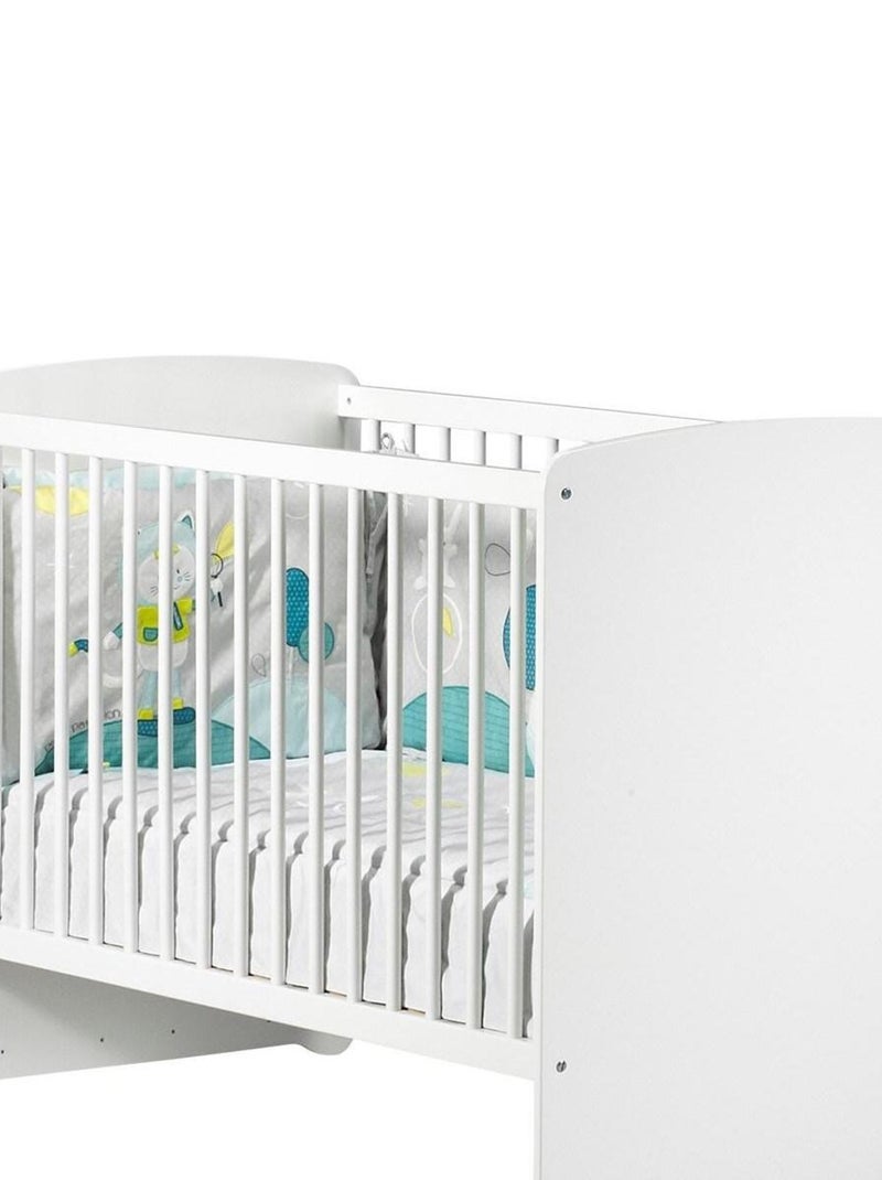 Lit bébé BASIC - BABYPRICE Blanc - Kiabi